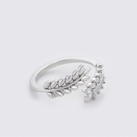 Platinum Plated Spike Adjustable Ring Waterproof Jewelry - Picture 8 of 15
